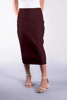 Midi 'Riley' in Burgundy