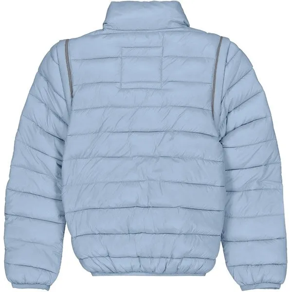 Mikk-Line Nylon Puffer 2 in 1 Jacket Faded Denim