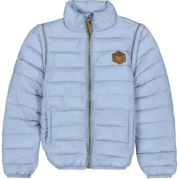 Mikk-Line Nylon Puffer 2 in 1 Jacket Faded Denim