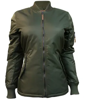 MISS TOP GUN® WOMEN'S LONGLINE BOMBER JACKET