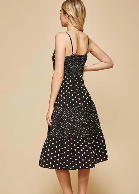 Mixed Polka Dot Dress