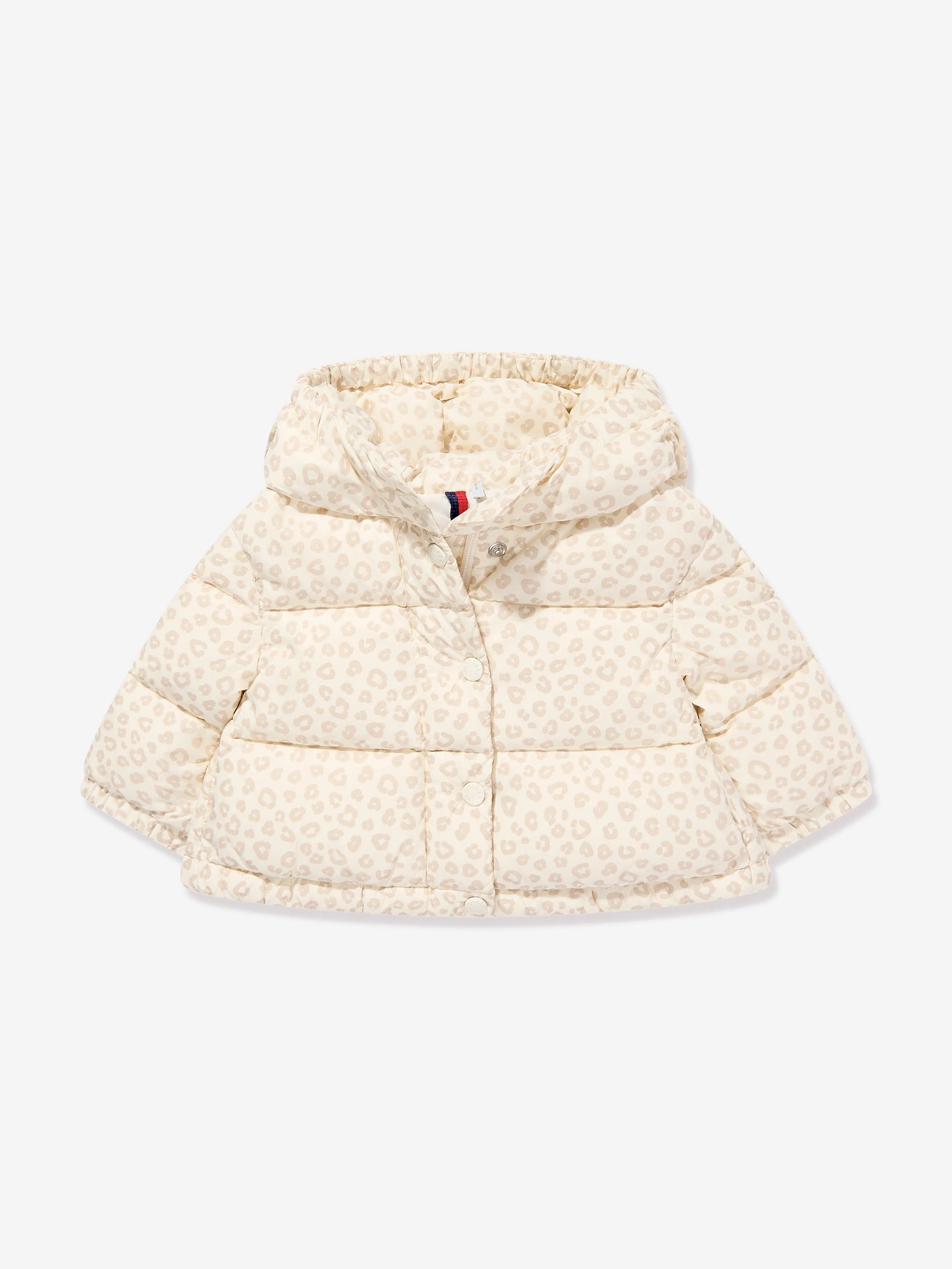 Moncler Enfant Baby Girls Down Padded Tessa Jacket in Beige