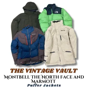 Montbell The North Face and Marmot Puffer Jacket-25 pcs