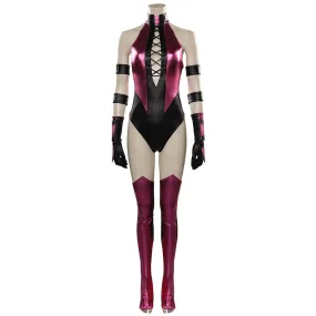 Mortal Kombat Mileena Cosplay Costume Jumpsuit Outfits Halloween Carnival Suit