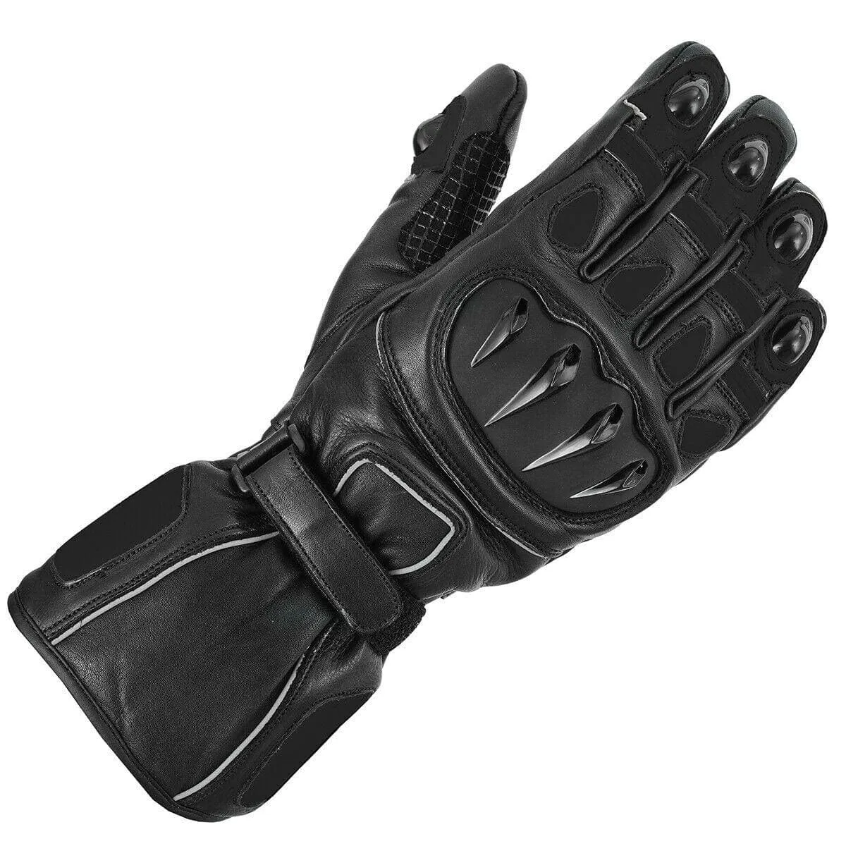 Motorcycle Leather Vented Waterproof Gloves