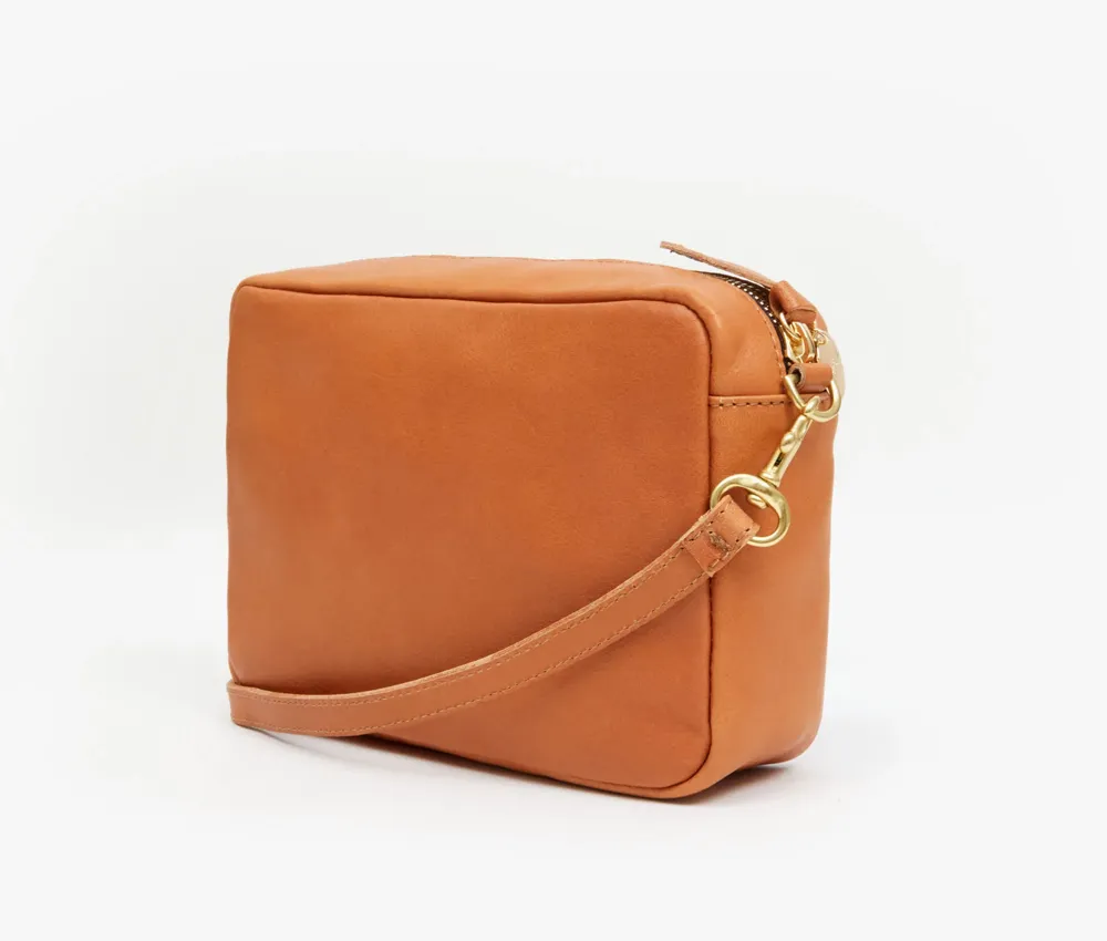 Natural Turnlock Crossbody