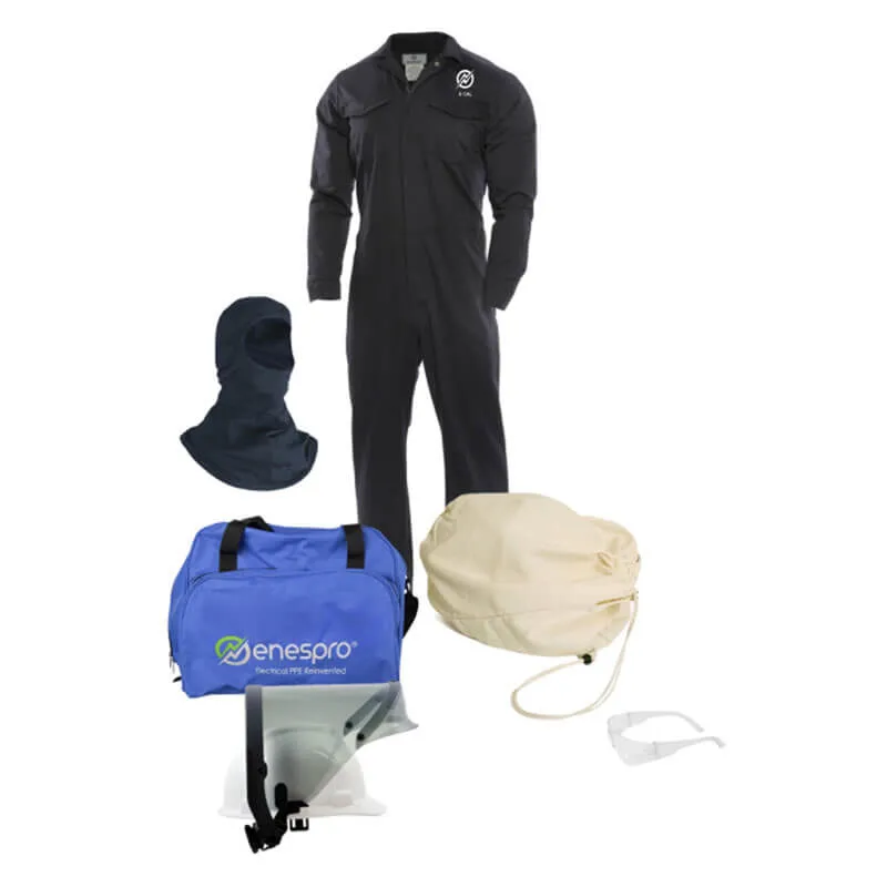 NSA Enespro ArcGuard 8 cal Coverall Arc Flash Kit (w/Balaclava, No Gloves)