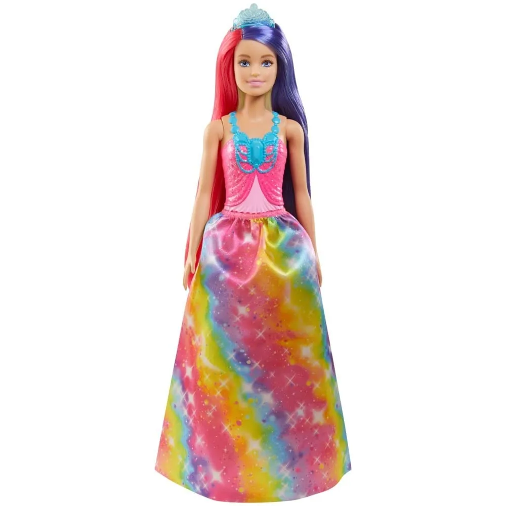 Original 7 in 1 Barbie Dreamtopia Princess Doll with Extra-Long Two-Tone Fantasy Hair & Styling Accessories