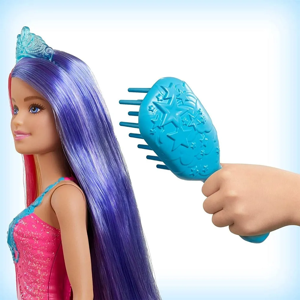 Original 7 in 1 Barbie Dreamtopia Princess Doll with Extra-Long Two-Tone Fantasy Hair & Styling Accessories