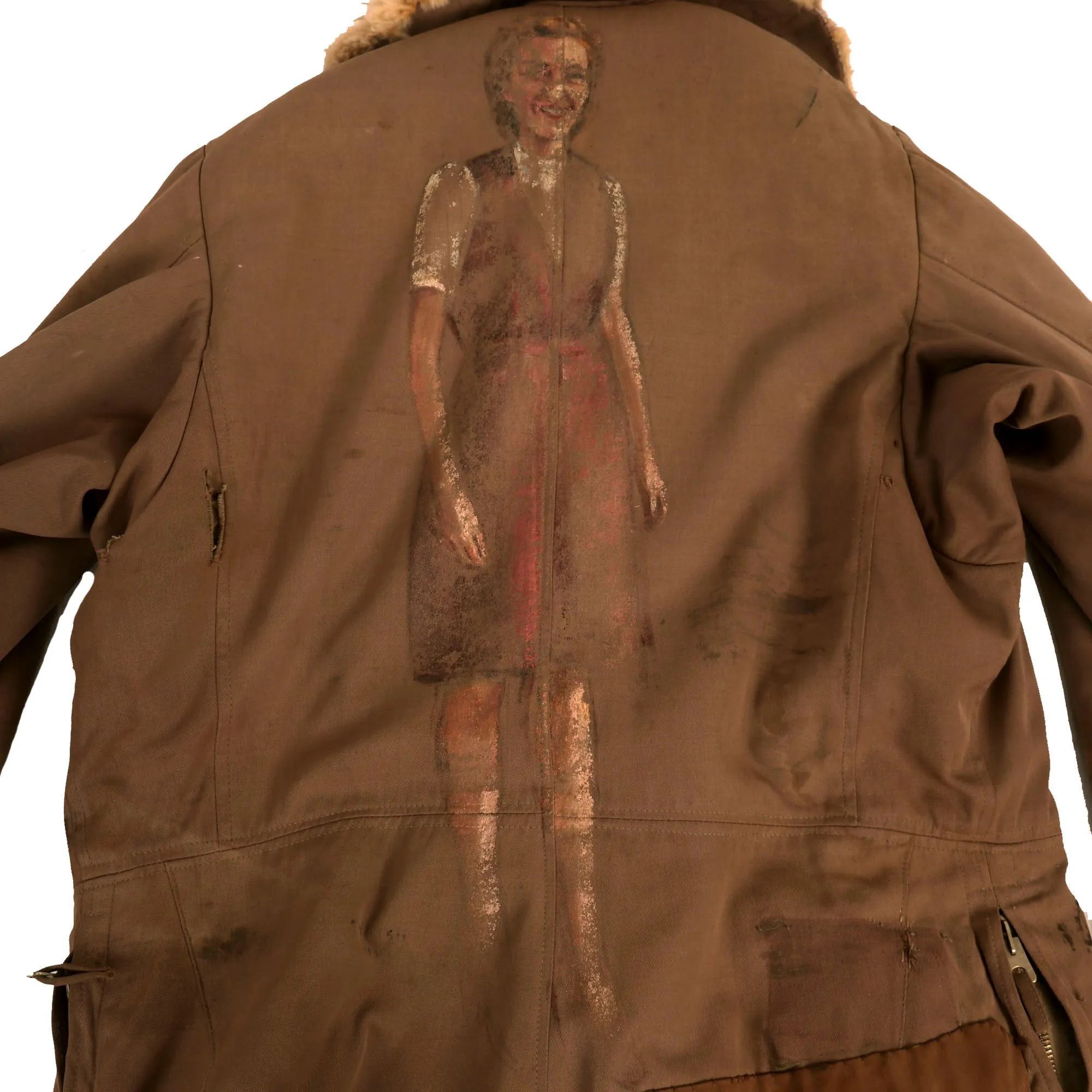 Original Imperial Japanese WWII Bomber Jacket Captured & Painted by American Soldier