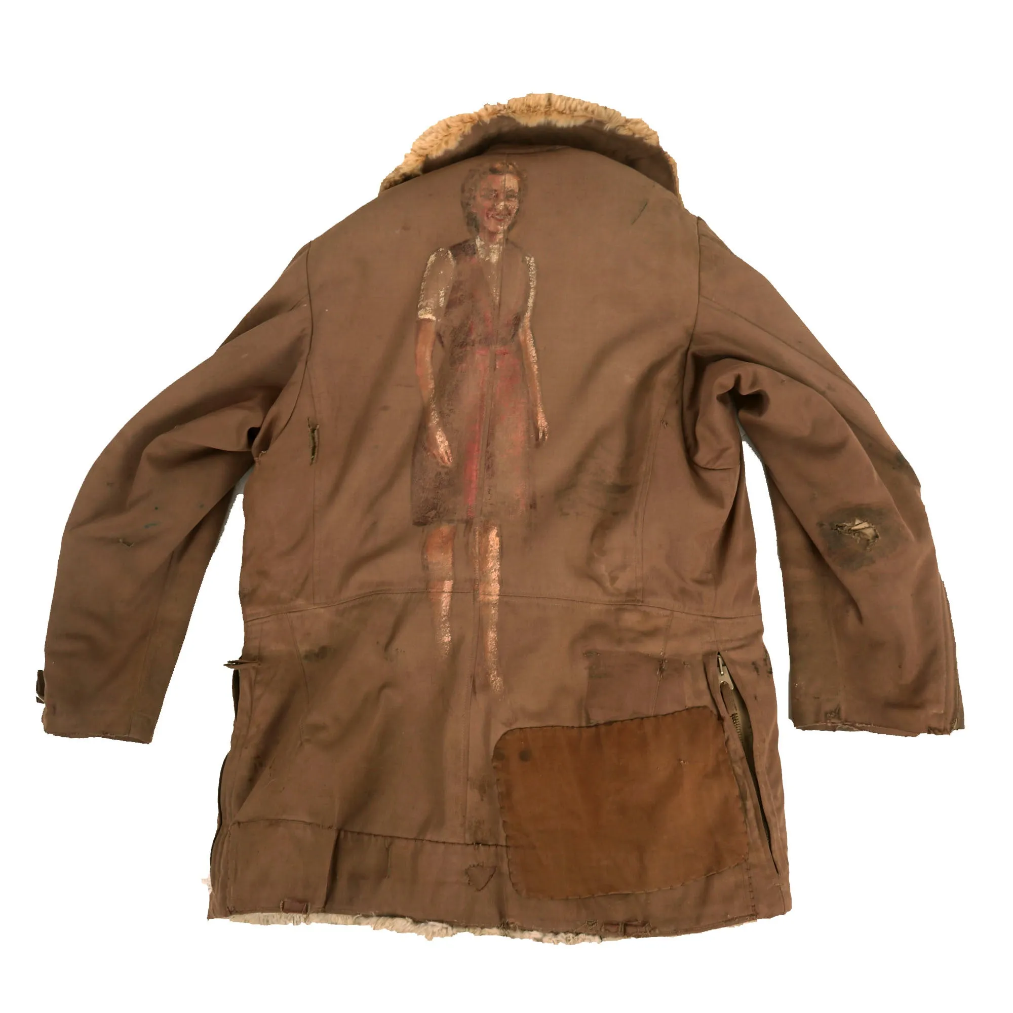 Original Imperial Japanese WWII Bomber Jacket Captured & Painted by American Soldier