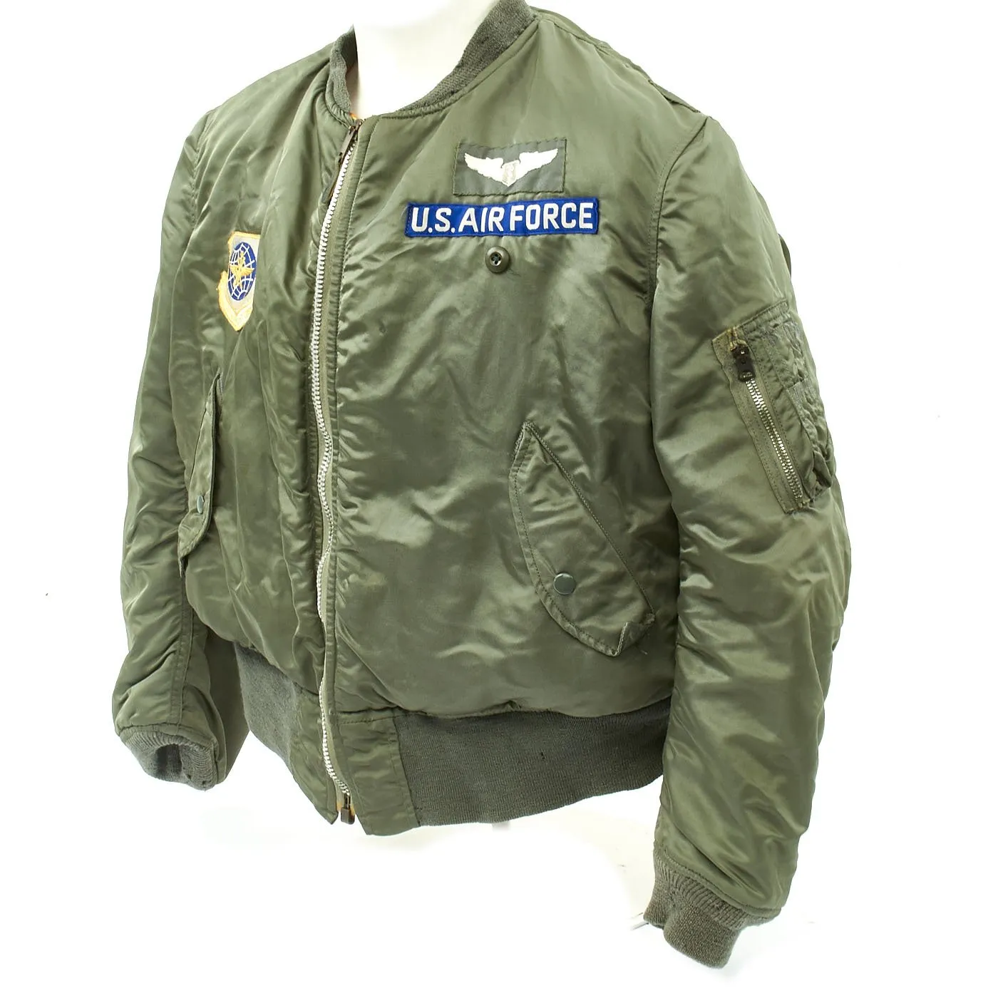 Original U.S. Cold War Colonel Flight Medic 417th Tactical Fighter Squadron MA1 Flying Jacket and Flight Suit