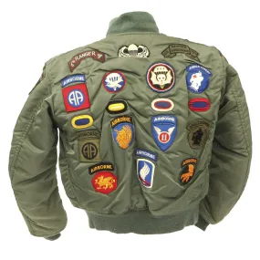 Original U.S. Vietnam War Era MA1 Patched Flying Jacket - Size 38