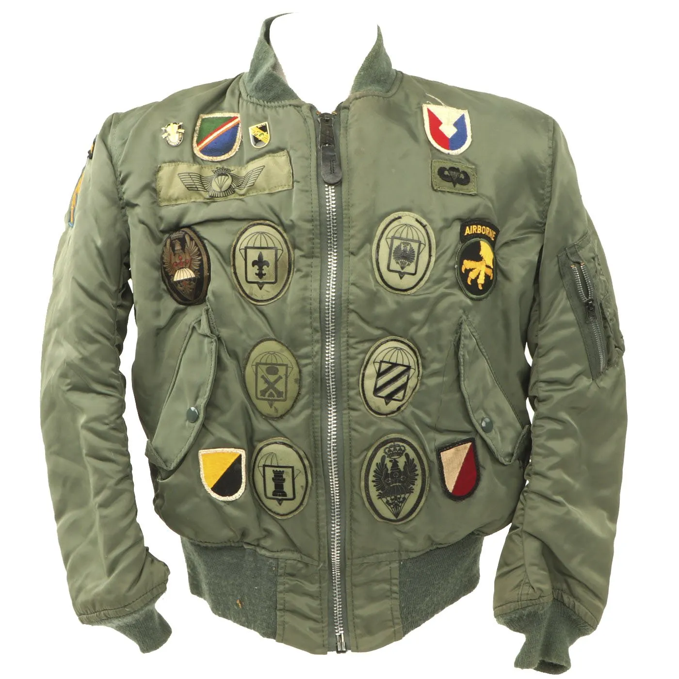 Original U.S. Vietnam War Era MA1 Patched Flying Jacket - Size 38