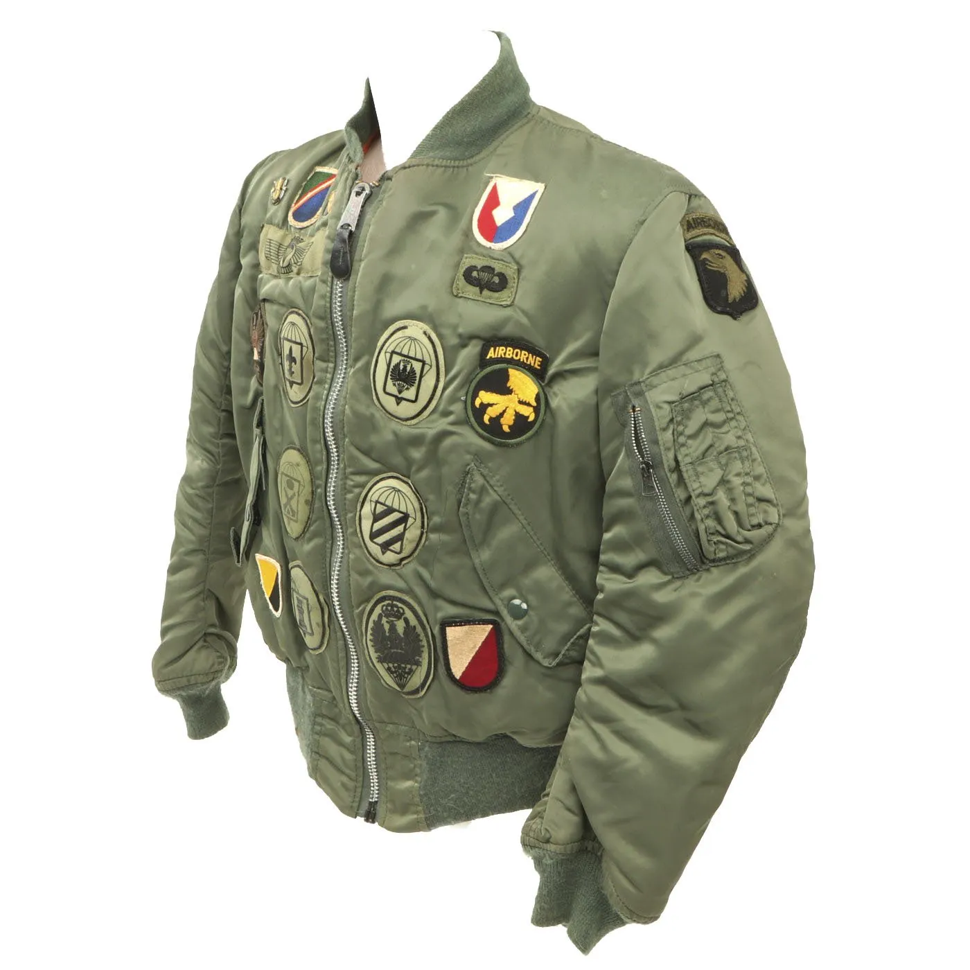 Original U.S. Vietnam War Era MA1 Patched Flying Jacket - Size 38