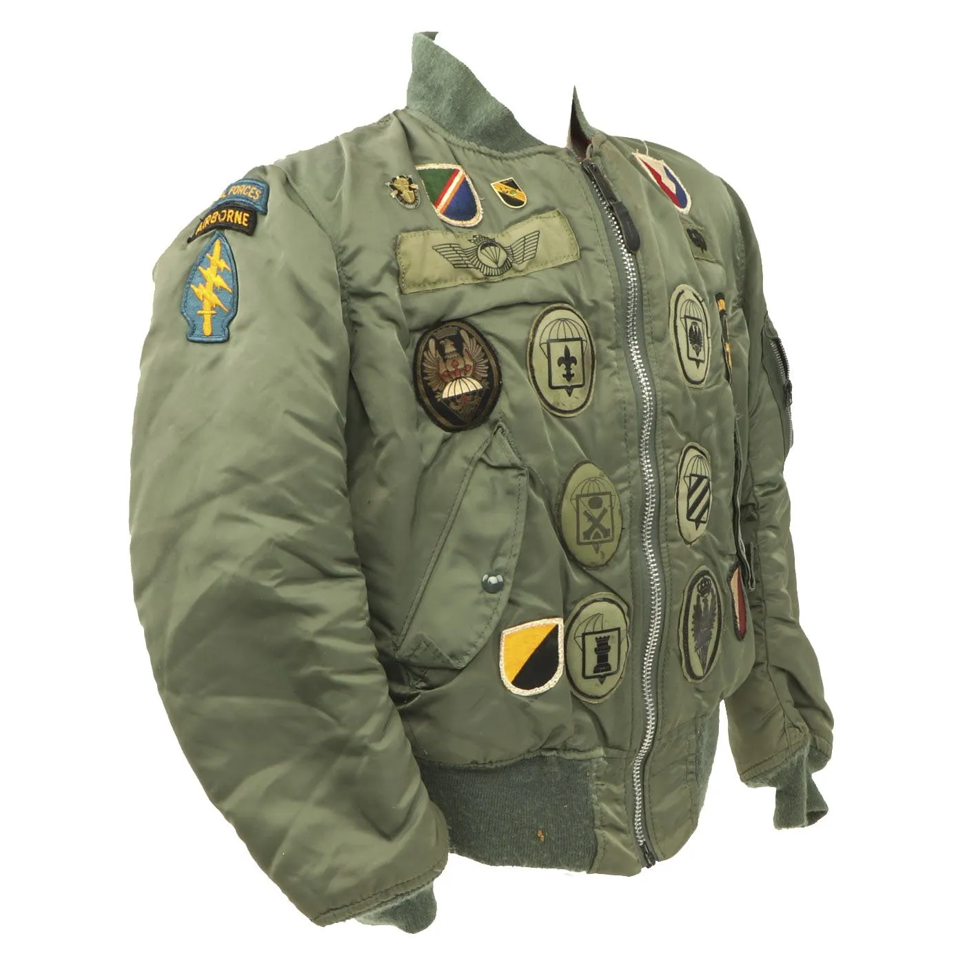 Original U.S. Vietnam War Era MA1 Patched Flying Jacket - Size 38