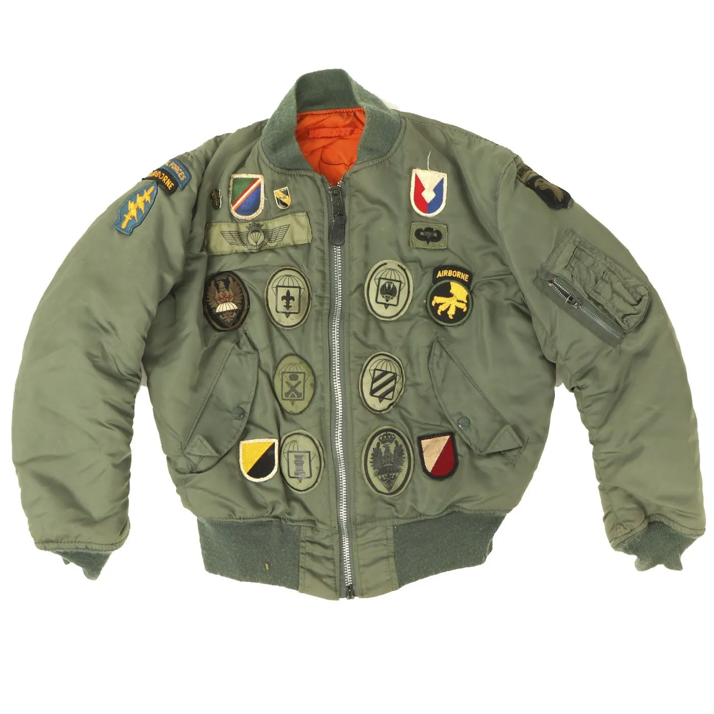 Original U.S. Vietnam War Era MA1 Patched Flying Jacket - Size 38