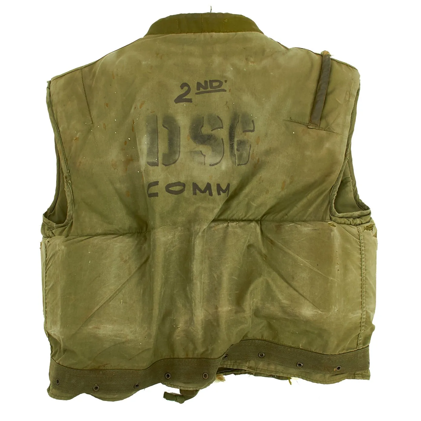 Original U.S. Vietnam War U.S.M.C. M-1955 Flak Body Armor Protective Vest - Size Large