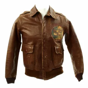 Original U.S. WWII 22nd Bomb Squadron Named A-2 Flying Jacket