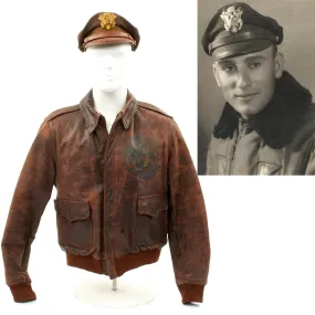 Original U.S. WWII 303rd Bomb Group Hell's Angels Identified A-2 Flight Jacket Grouping