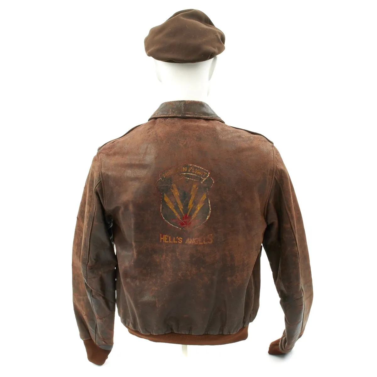 Original U.S. WWII 303rd Bomb Group Hell's Angels Identified A-2 Flight Jacket Grouping