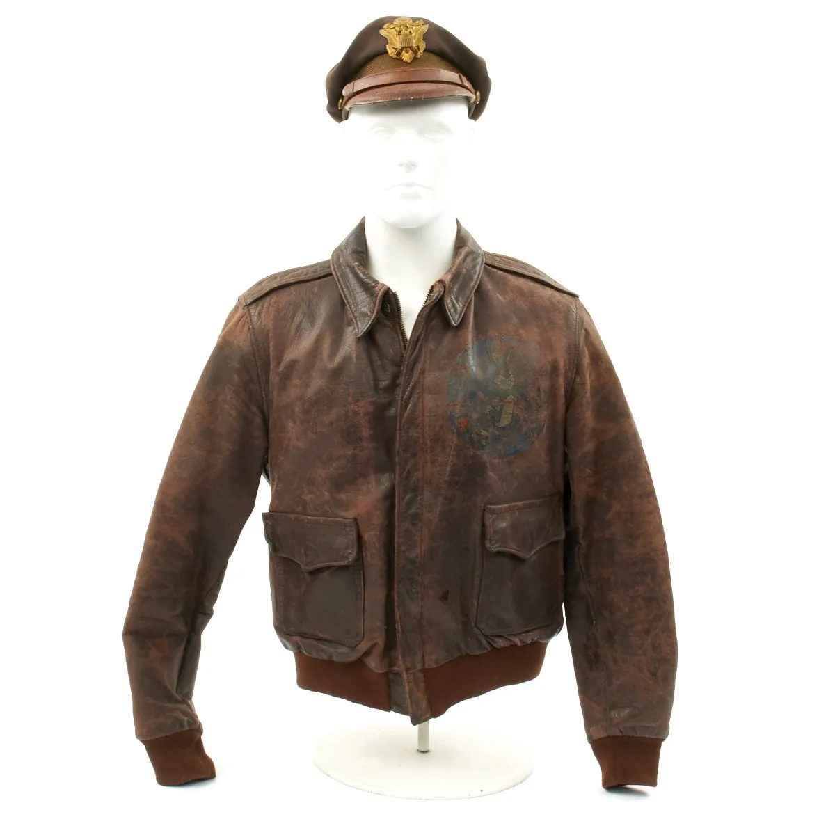 Original U.S. WWII 303rd Bomb Group Hell's Angels Identified A-2 Flight Jacket Grouping