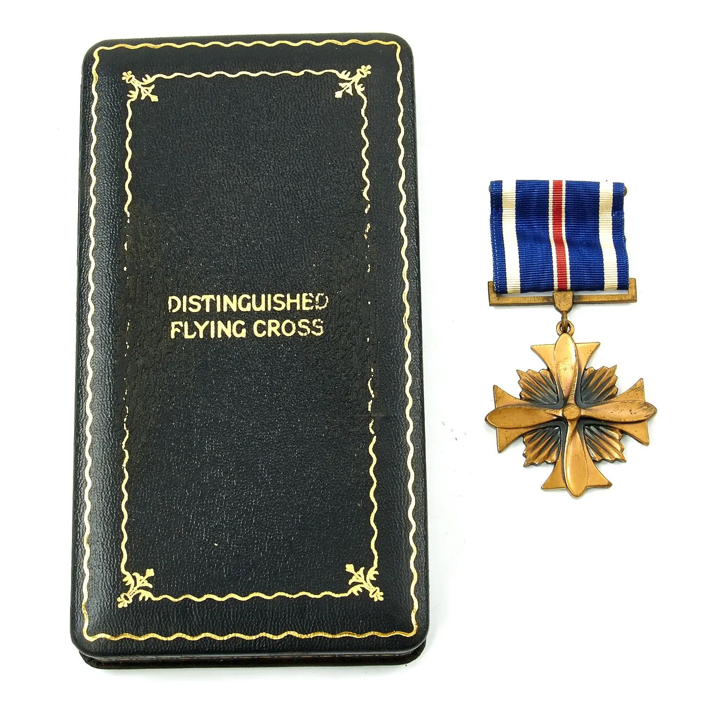 Original U.S. WWII 423rd Bomb Squadron Named A-2 Flight Jacket - Distinguished Flying Cross