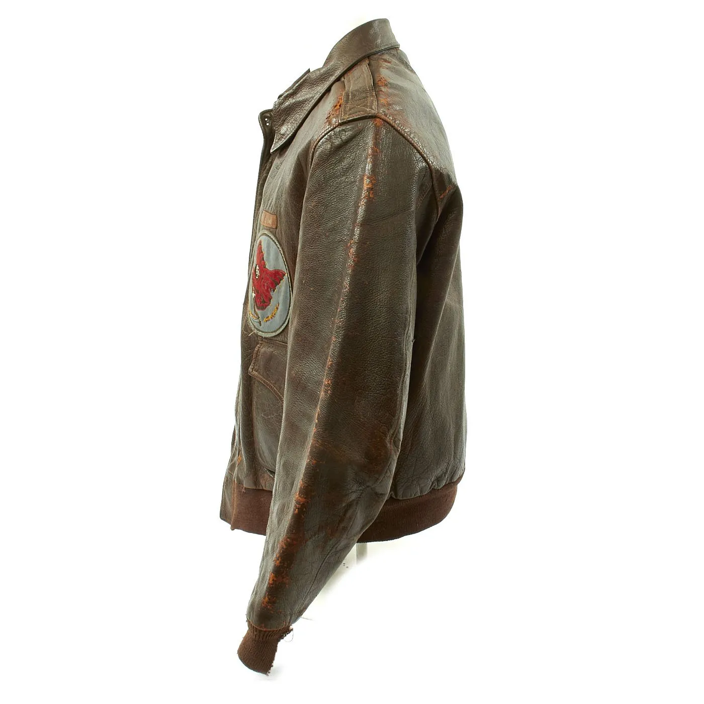 Original U.S. WWII 423rd Bomb Squadron Named A-2 Flight Jacket - Distinguished Flying Cross