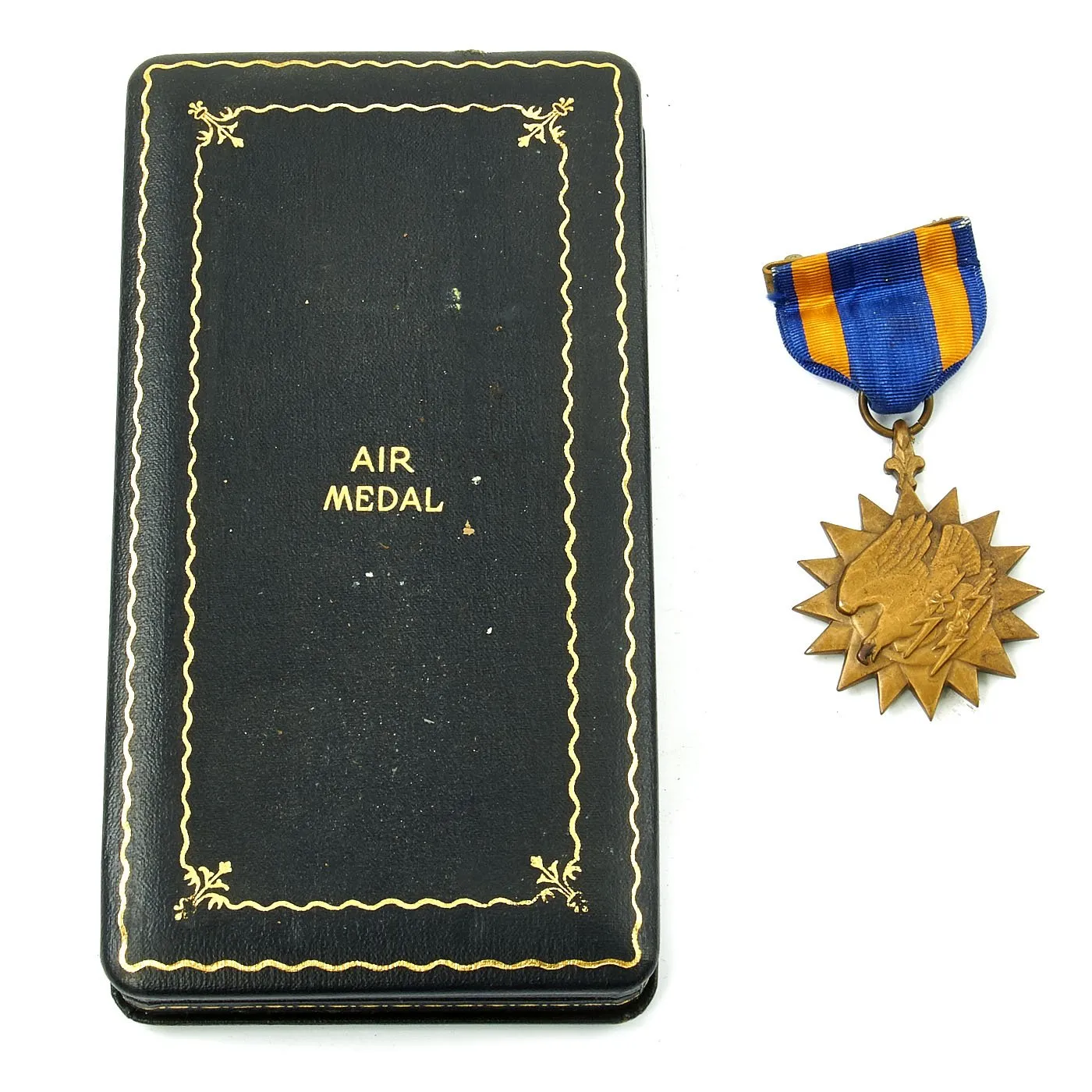 Original U.S. WWII 423rd Bomb Squadron Named A-2 Flight Jacket - Distinguished Flying Cross