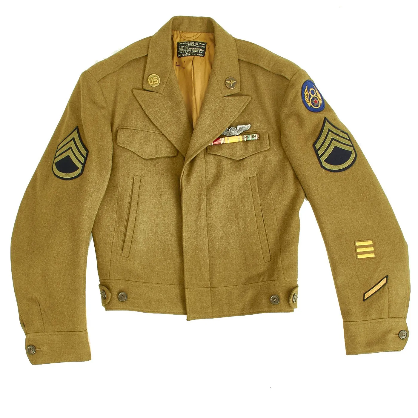 Original U.S. WWII 8th Air Force Crewman Uniform with British Made Patch