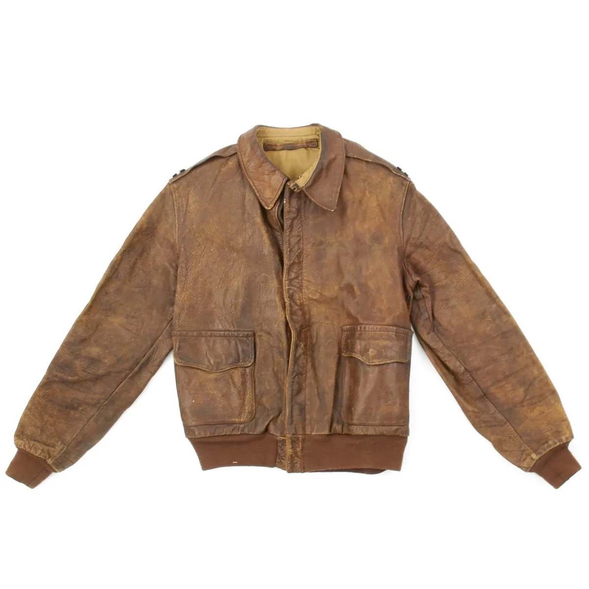 Original U.S. WWII B-17 Bomber Tantalizing Takeoff A-2 Flight Jacket