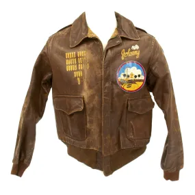 Original U.S. WWII B-17 Flying Fortress 365th Bomb Squadron Named A-2 Flight Jacket