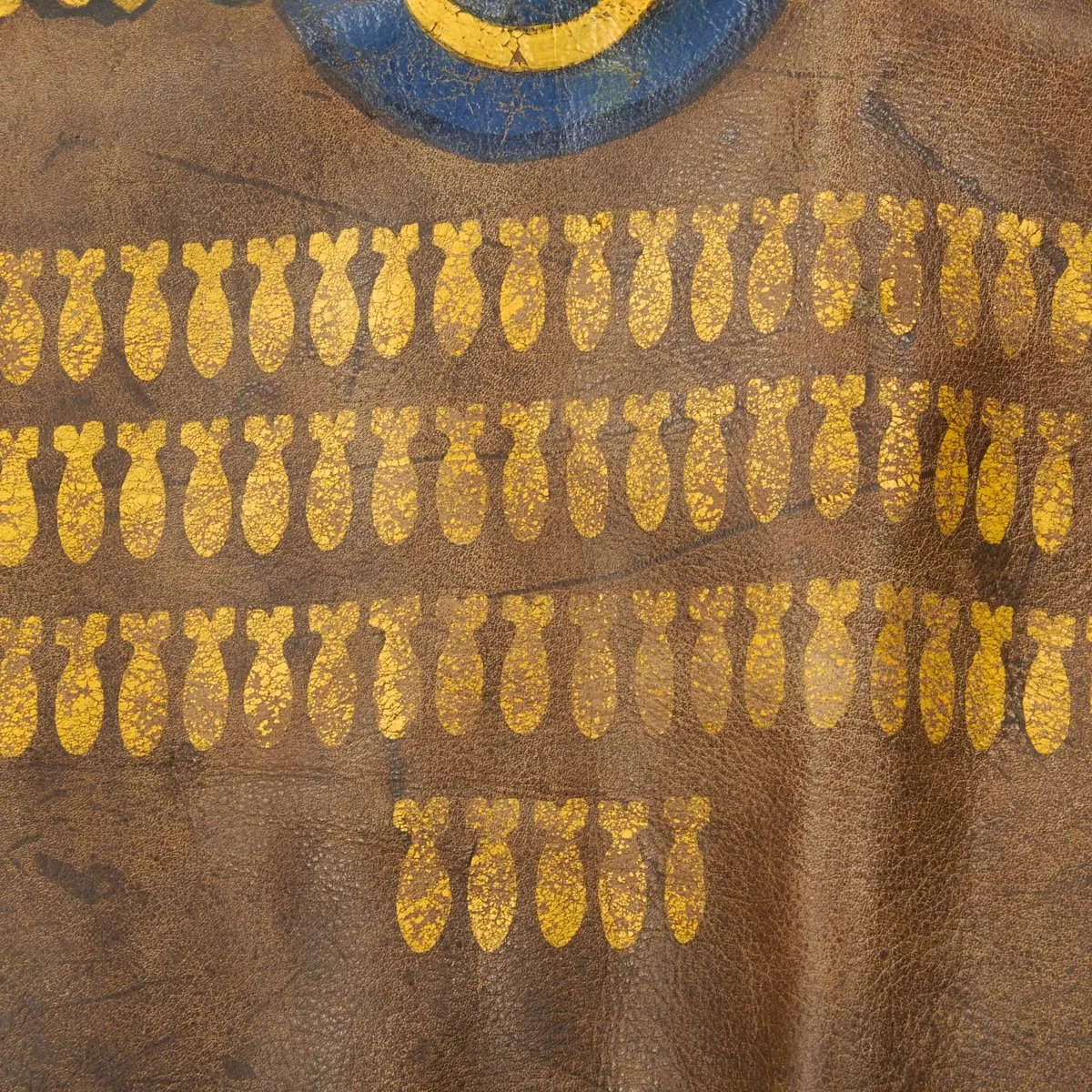 Original U.S. WWII B-17 Lulu Bell 711th Bomb Squadron Painted Type A-2 Flight Jacket