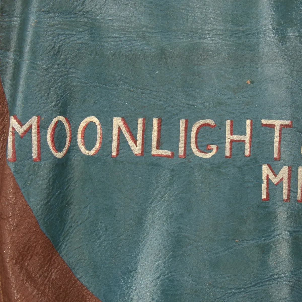 Original U.S. WWII B-17 Moonlight Mission 748th Bomb Squadron Painted A-2 Flight Jacket