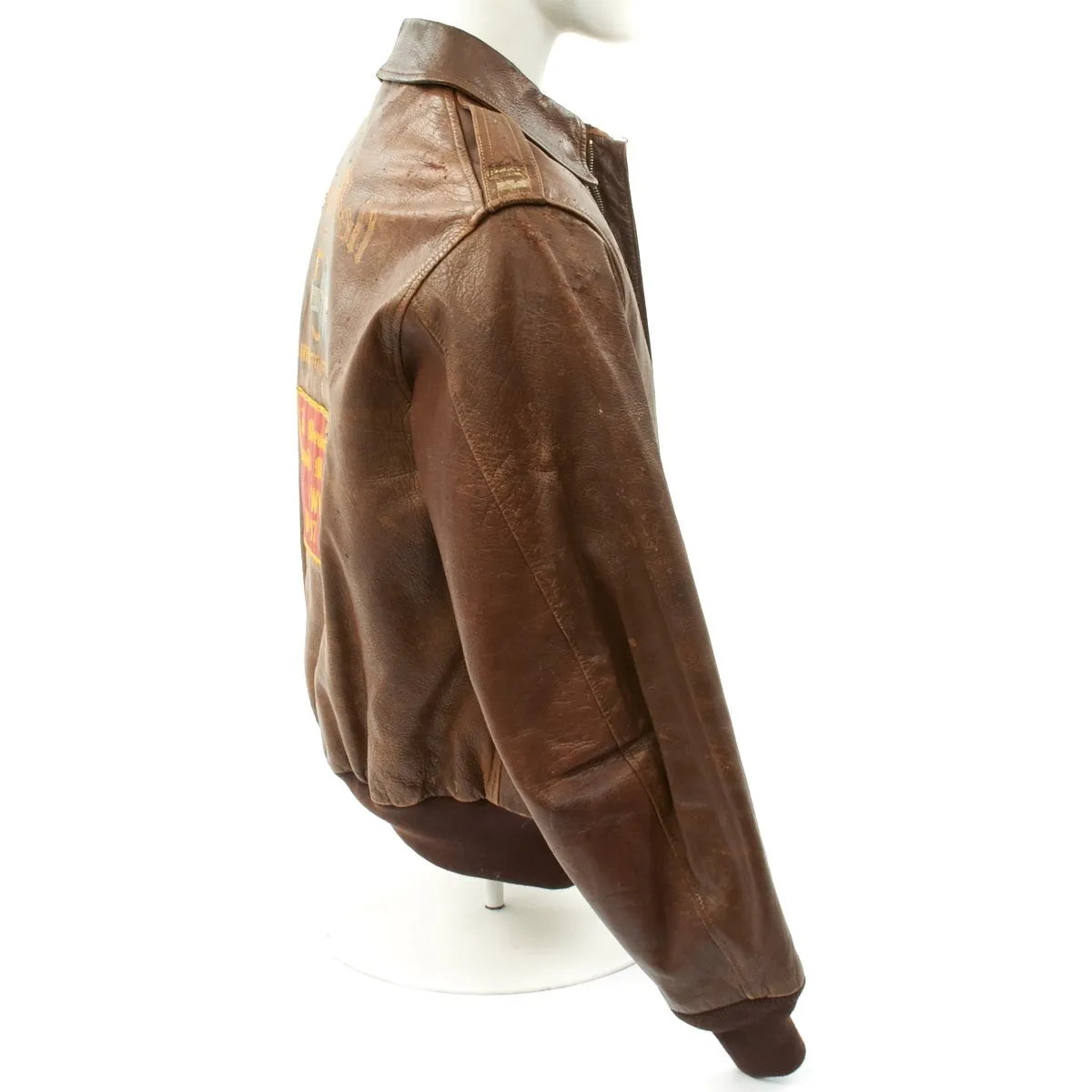 Original U.S. WWII B-17 Sky Ball 511th Bomb Squadron Ball Boys B-17 Named Pilot A-2 Flight Jacket