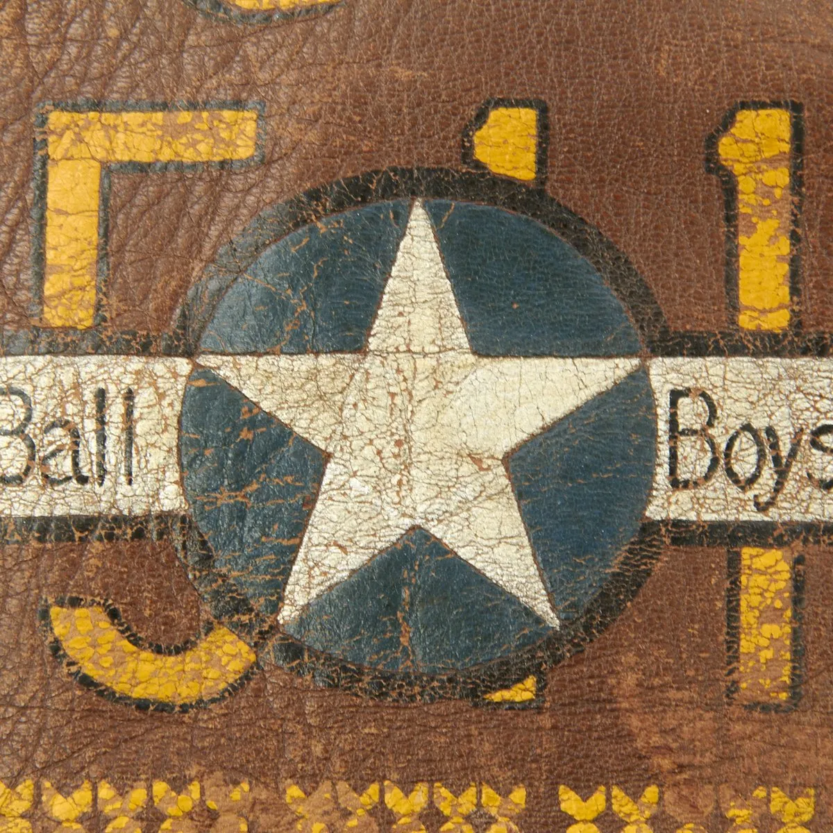 Original U.S. WWII B-17 Sky Ball 511th Bomb Squadron Ball Boys B-17 Named Pilot A-2 Flight Jacket