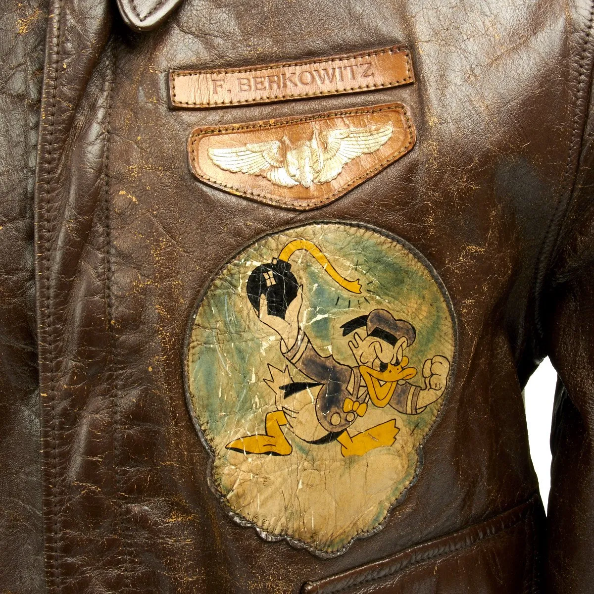 Original U.S. WWII B-24 Liberator FLYING CIRCUS 531 Bomb Squadron Named A-2 Flight Jacket