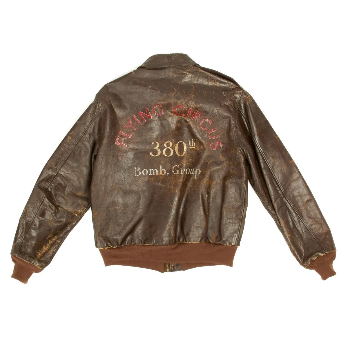 Original U.S. WWII B-24 Liberator FLYING CIRCUS 531 Bomb Squadron Named A-2 Flight Jacket