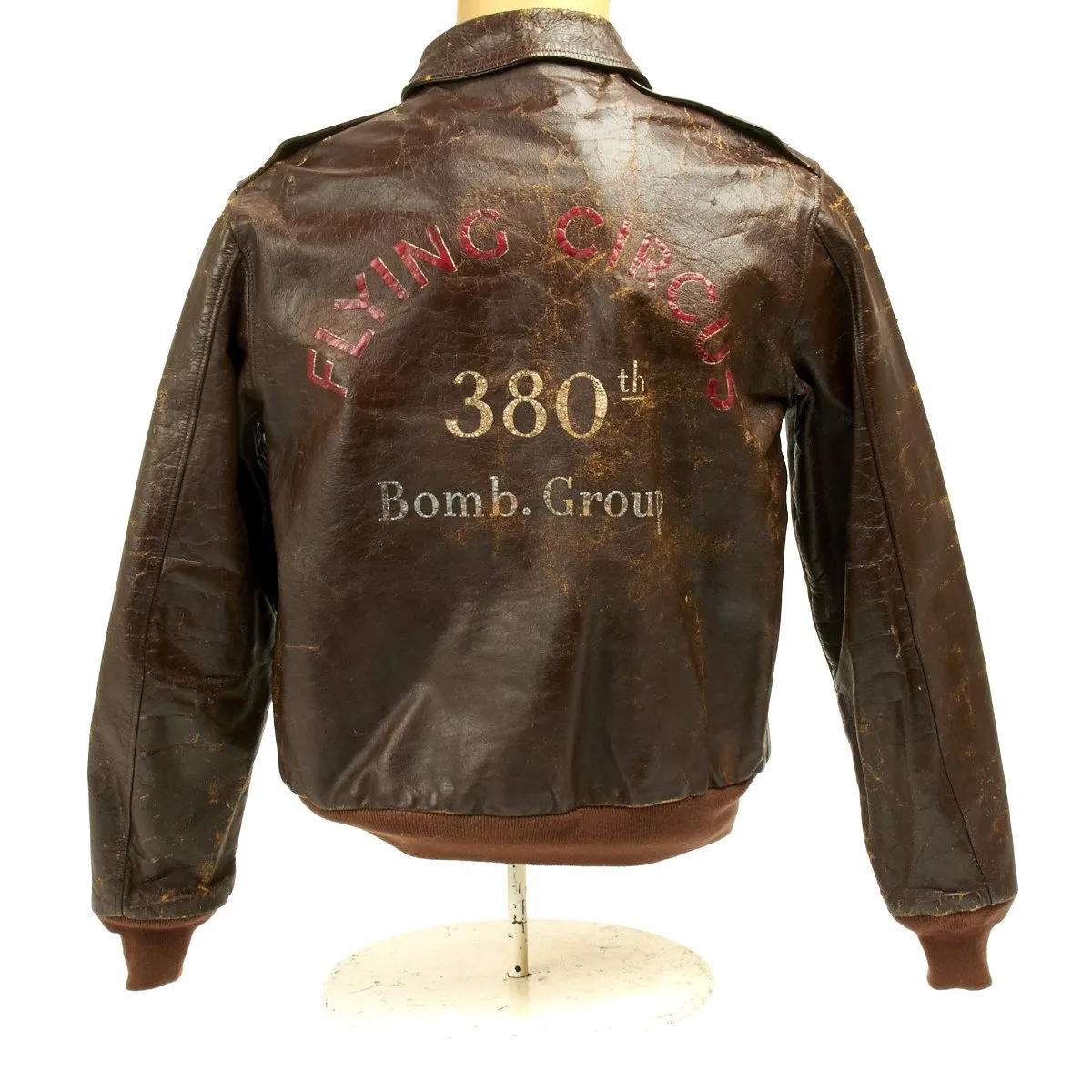 Original U.S. WWII B-24 Liberator FLYING CIRCUS 531 Bomb Squadron Named A-2 Flight Jacket