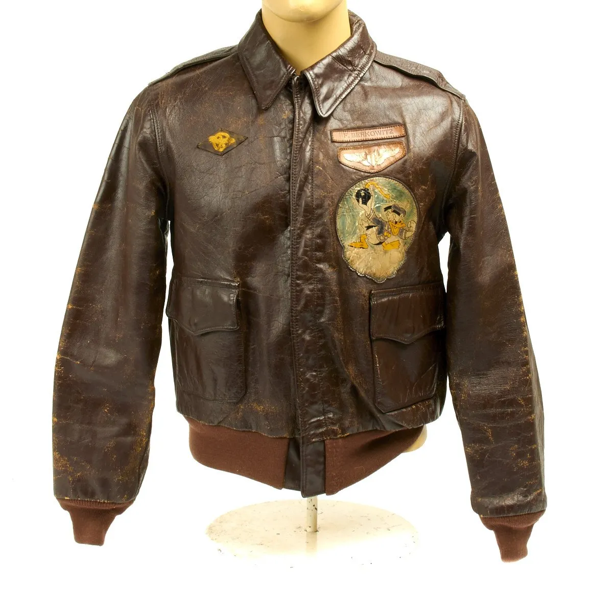 Original U.S. WWII B-24 Liberator FLYING CIRCUS 531 Bomb Squadron Named A-2 Flight Jacket