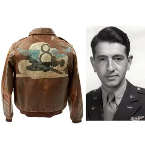 Original U.S. WWII B-24 WIA Lt. Marvin Gurwit 578th Bomb Squadron A-2 Flight Jacket