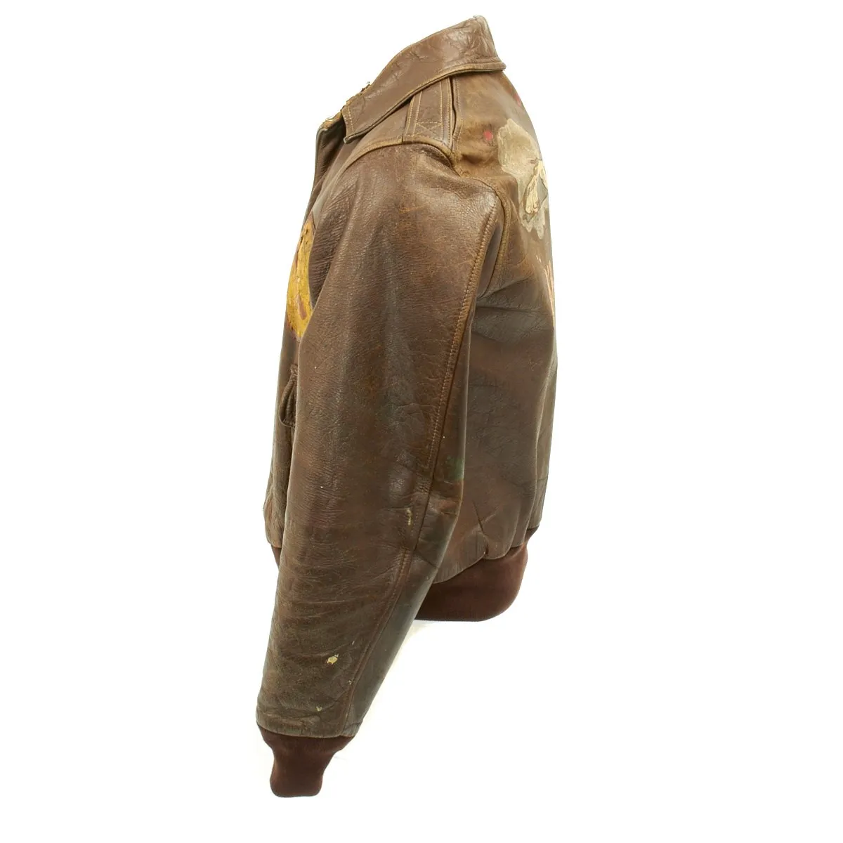 Original U.S. WWII D-Day GI JIVE Named A-2 Flight Jacket