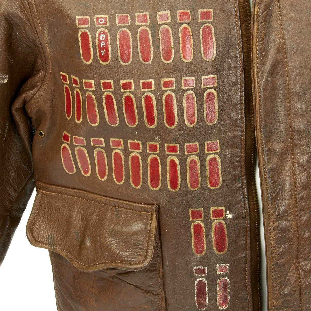 Original U.S. WWII D-Day GI JIVE Named A-2 Flight Jacket