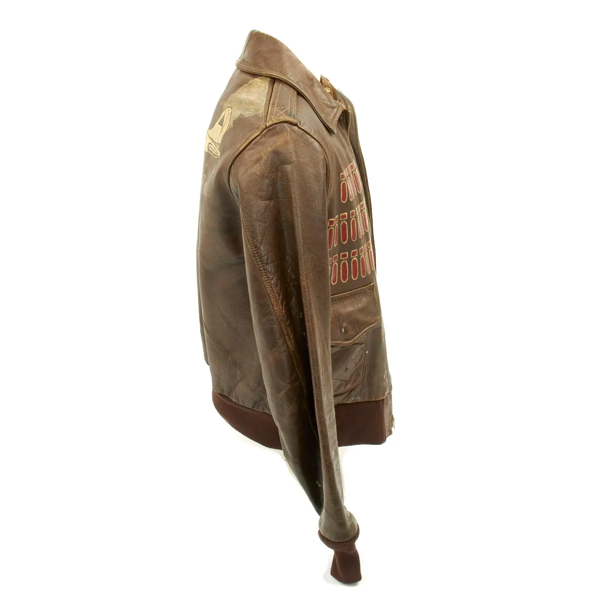 Original U.S. WWII D-Day GI JIVE Named A-2 Flight Jacket