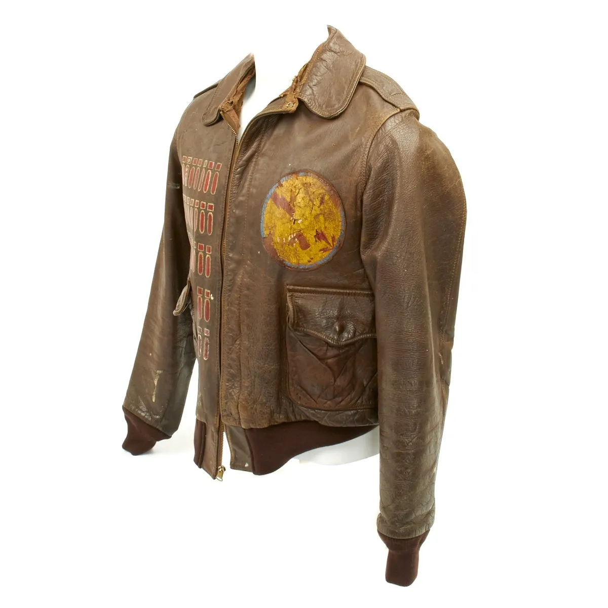 Original U.S. WWII D-Day GI JIVE Named A-2 Flight Jacket