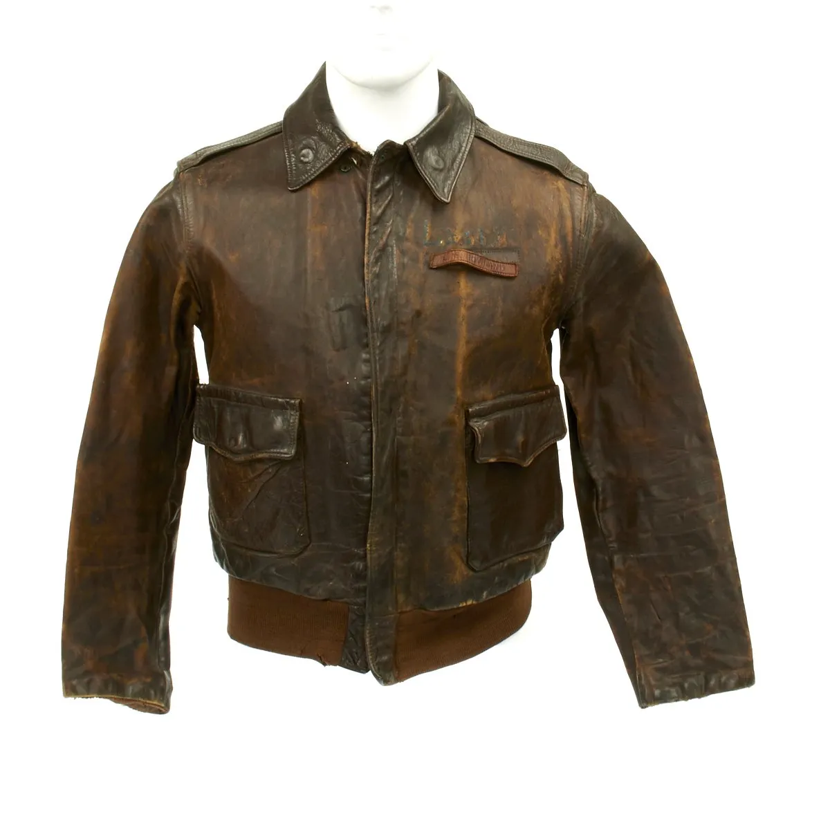 Original U.S. WWII D-Day Mission A-20 Havoc 641st Bomb Squadron Becky Named A-2 Flight Jacket