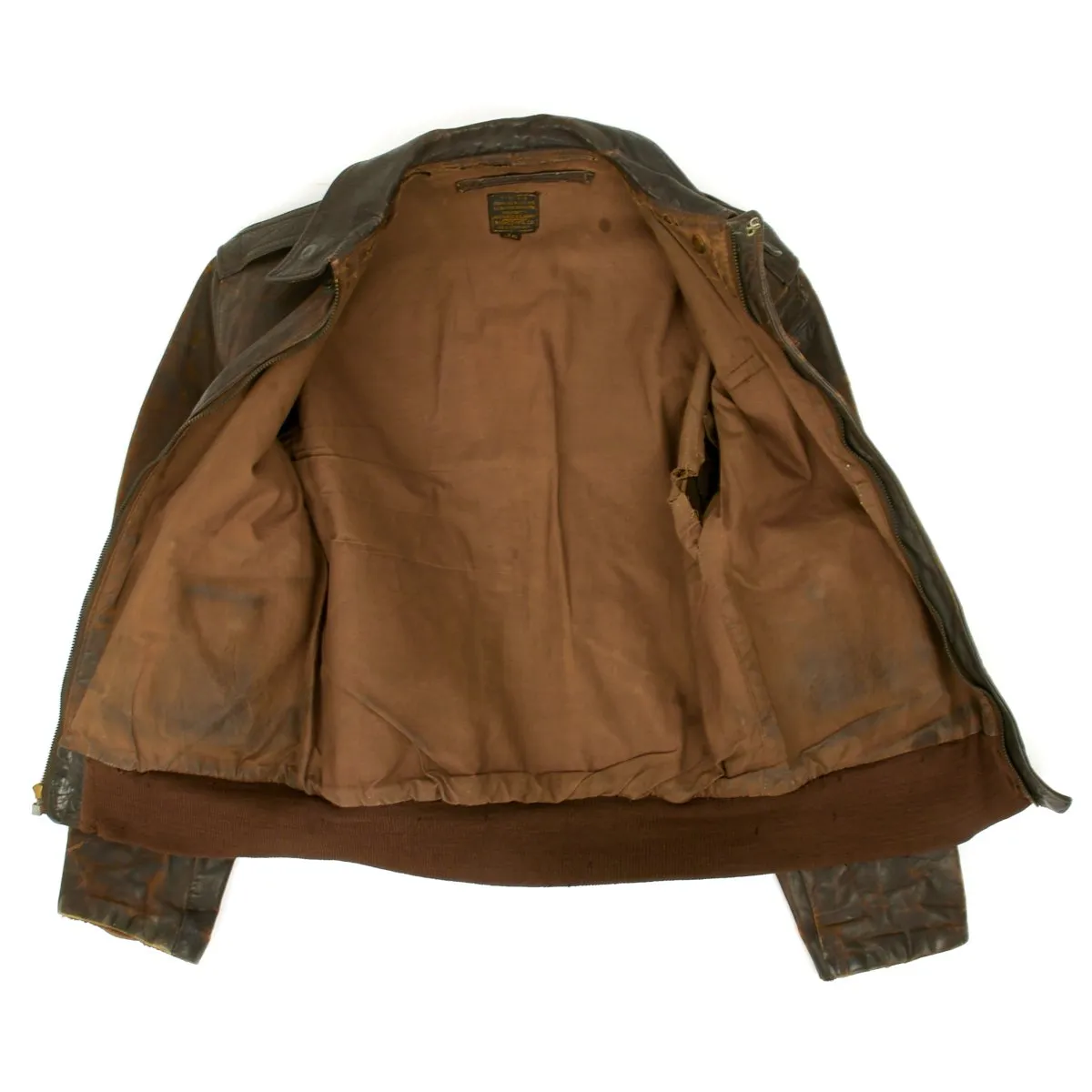 Original U.S. WWII D-Day Mission A-20 Havoc 641st Bomb Squadron Becky Named A-2 Flight Jacket