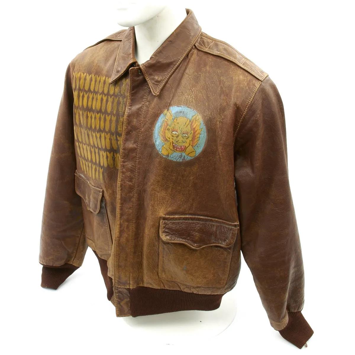 Original U.S. WWII Keller's Killers 557th Bomb Squadron A-2 Flight Jacket