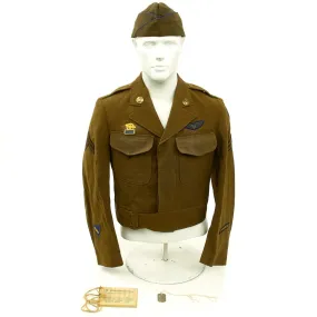 Original U.S. WWII Named 8th Air Force Aerial Gunner English Made Uniform Grouping