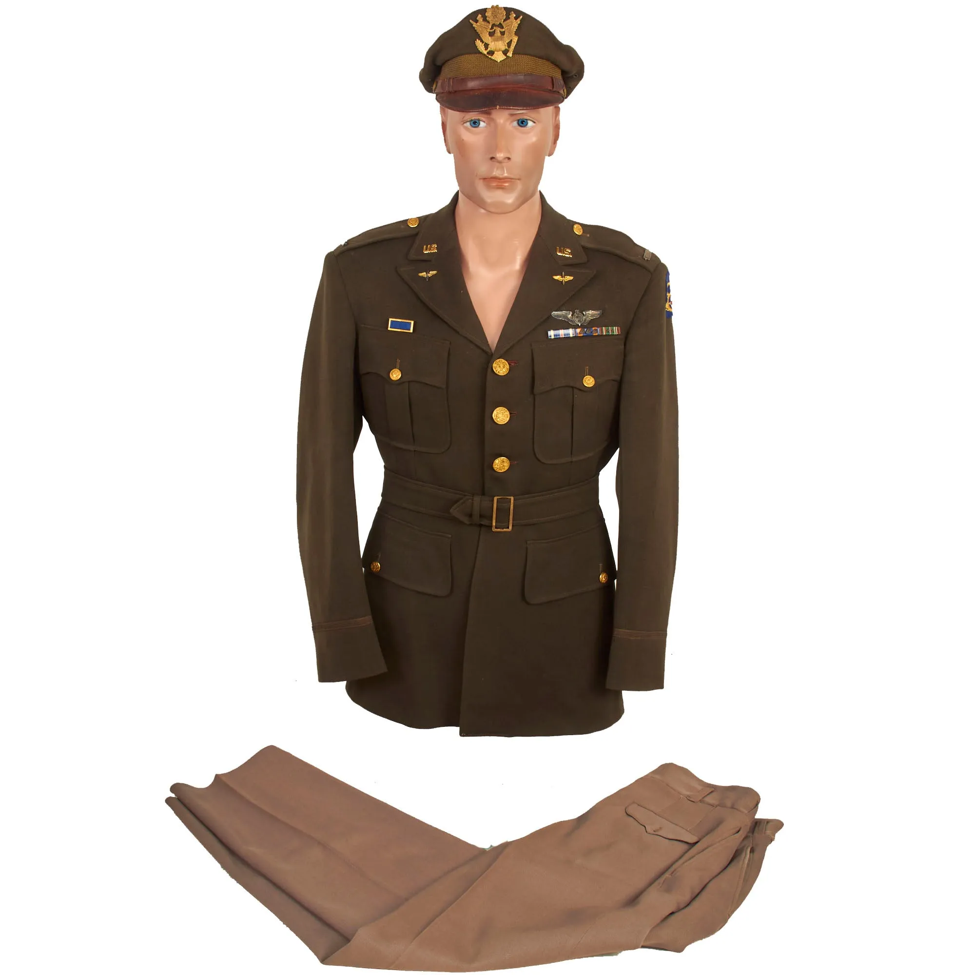 Original U.S. WWII Named 8th Air Force B-24 Liberator “Rebel Gal” Bombardier Paul T. Valachovic Uniform Grouping with A-2 Flight Jackets with Photos